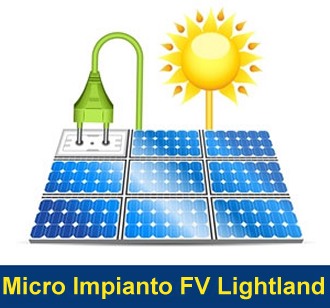 Micro Impianto Fotovoltaico Lightland per il risparmio in Bolletta Elettrica